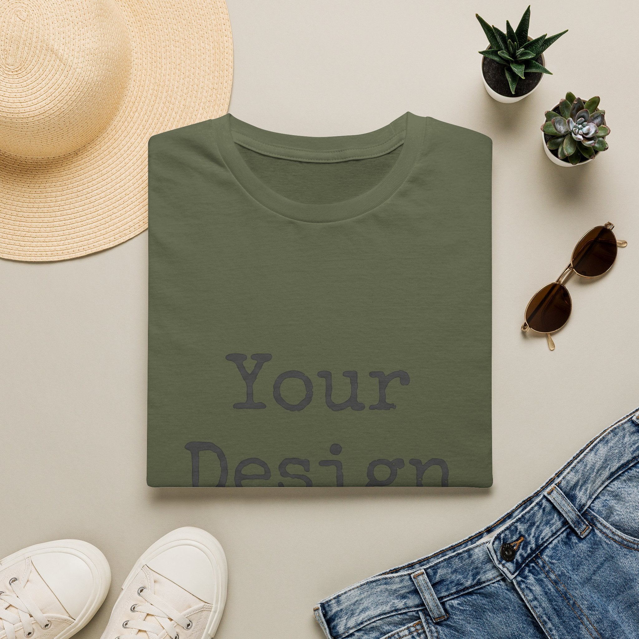 Customizable White T‑Shirt — Your Design Here Tee