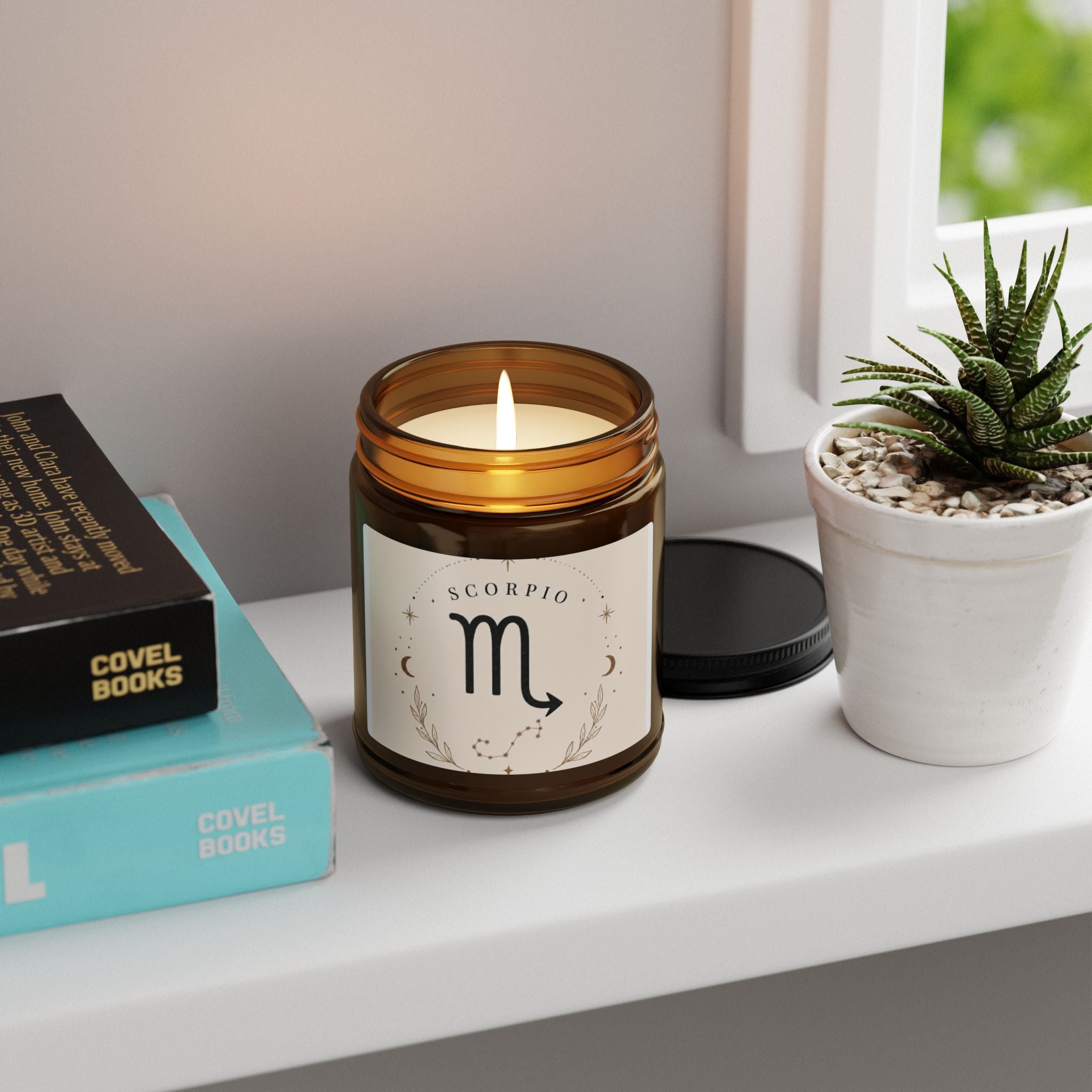 Amber Jar Soy Candle — Scented Aromatherapy Candle (Multi-Size)