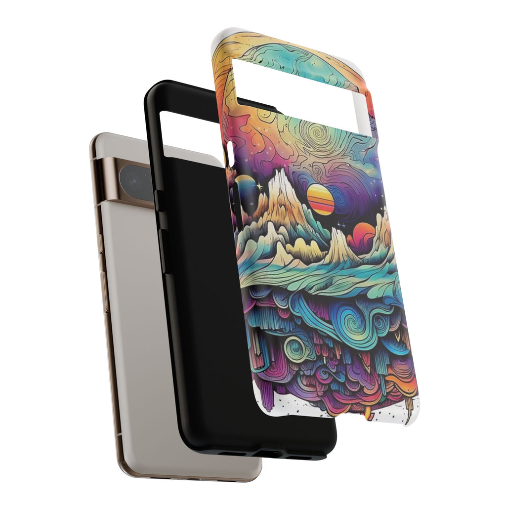 Psychedelic Mountain Sunset Tough Case