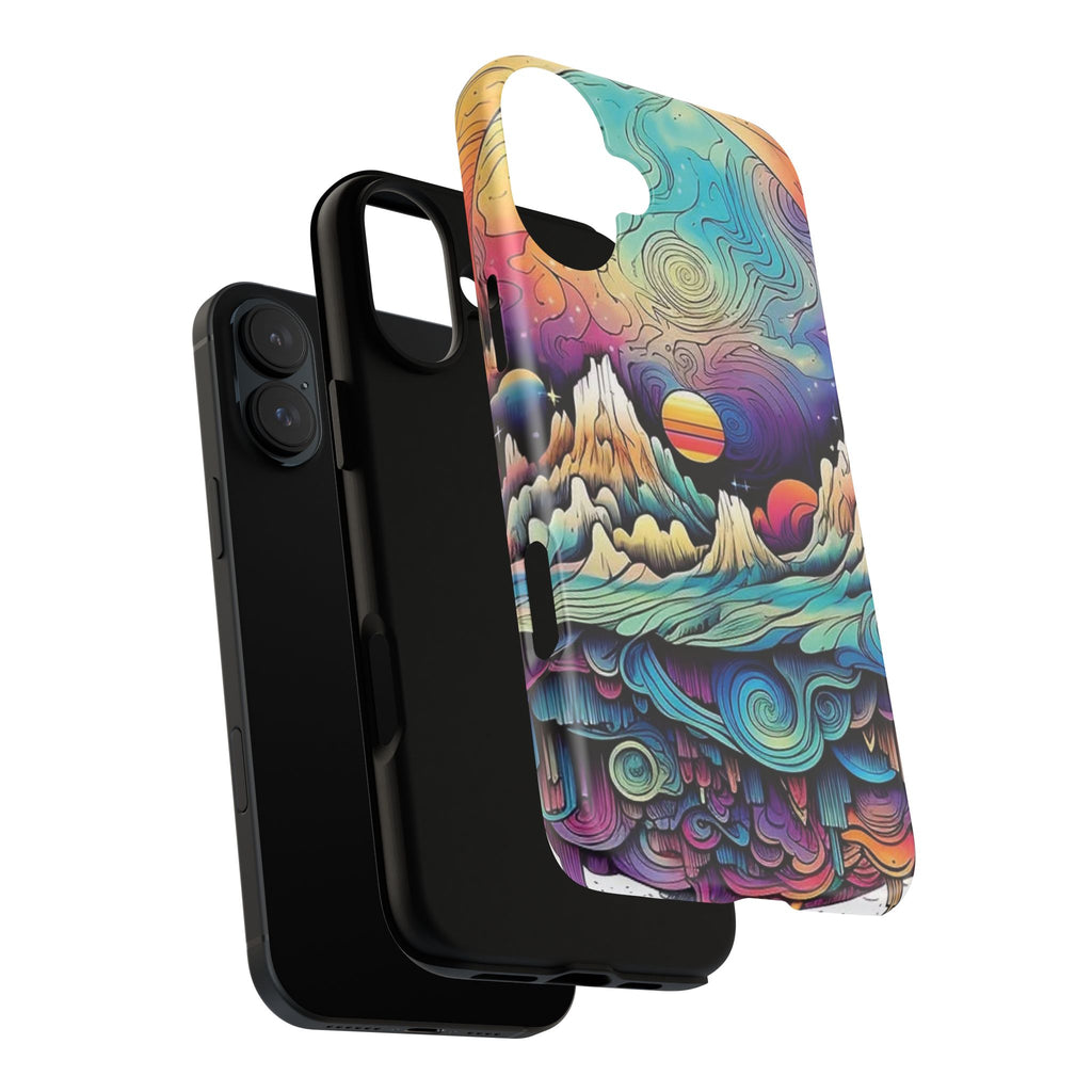 Psychedelic Mountain Sunset Tough Case
