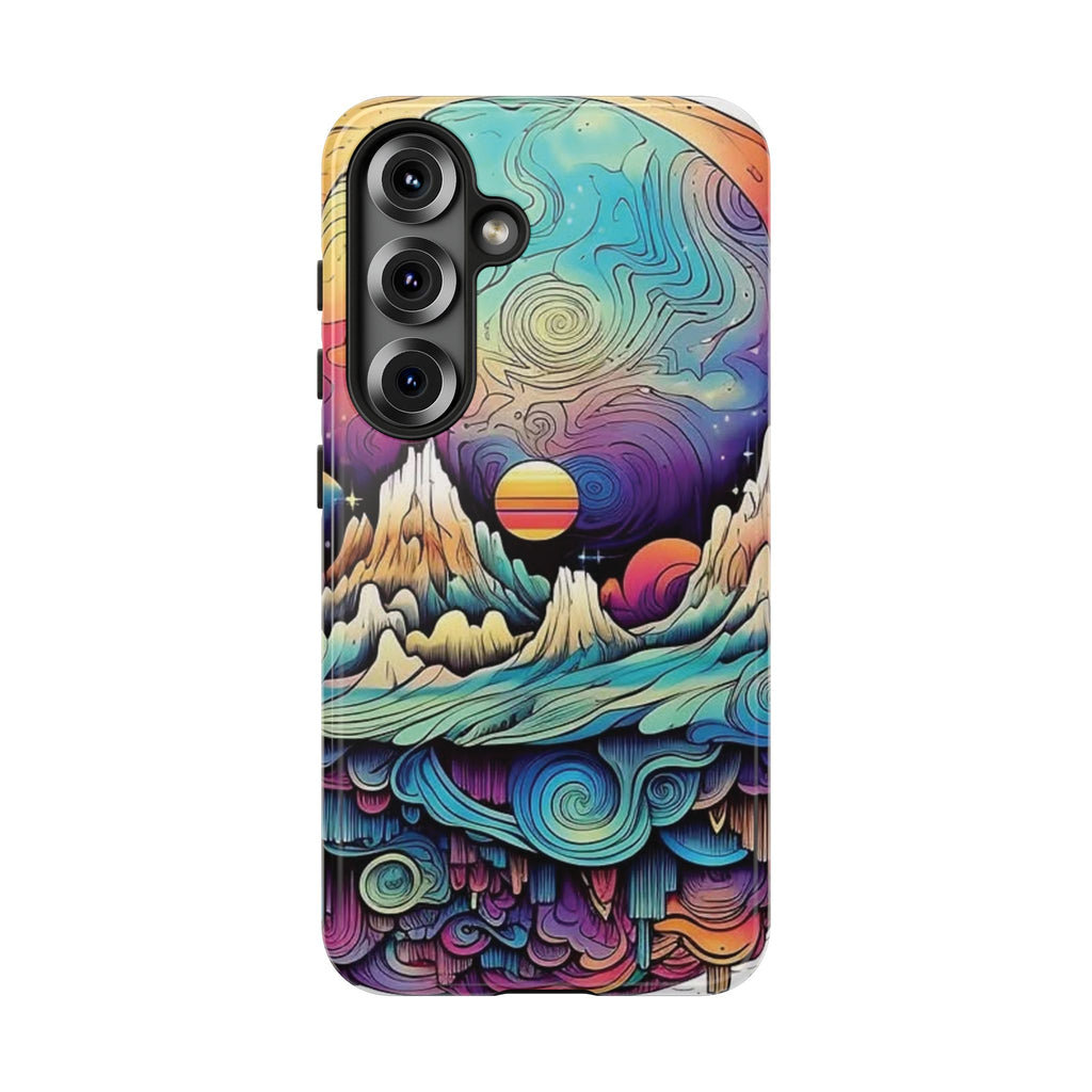 Psychedelic Mountain Sunset Tough Case