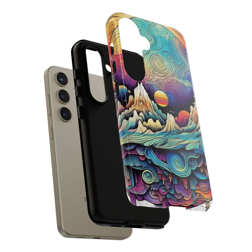 Psychedelic Mountain Sunset Tough Case