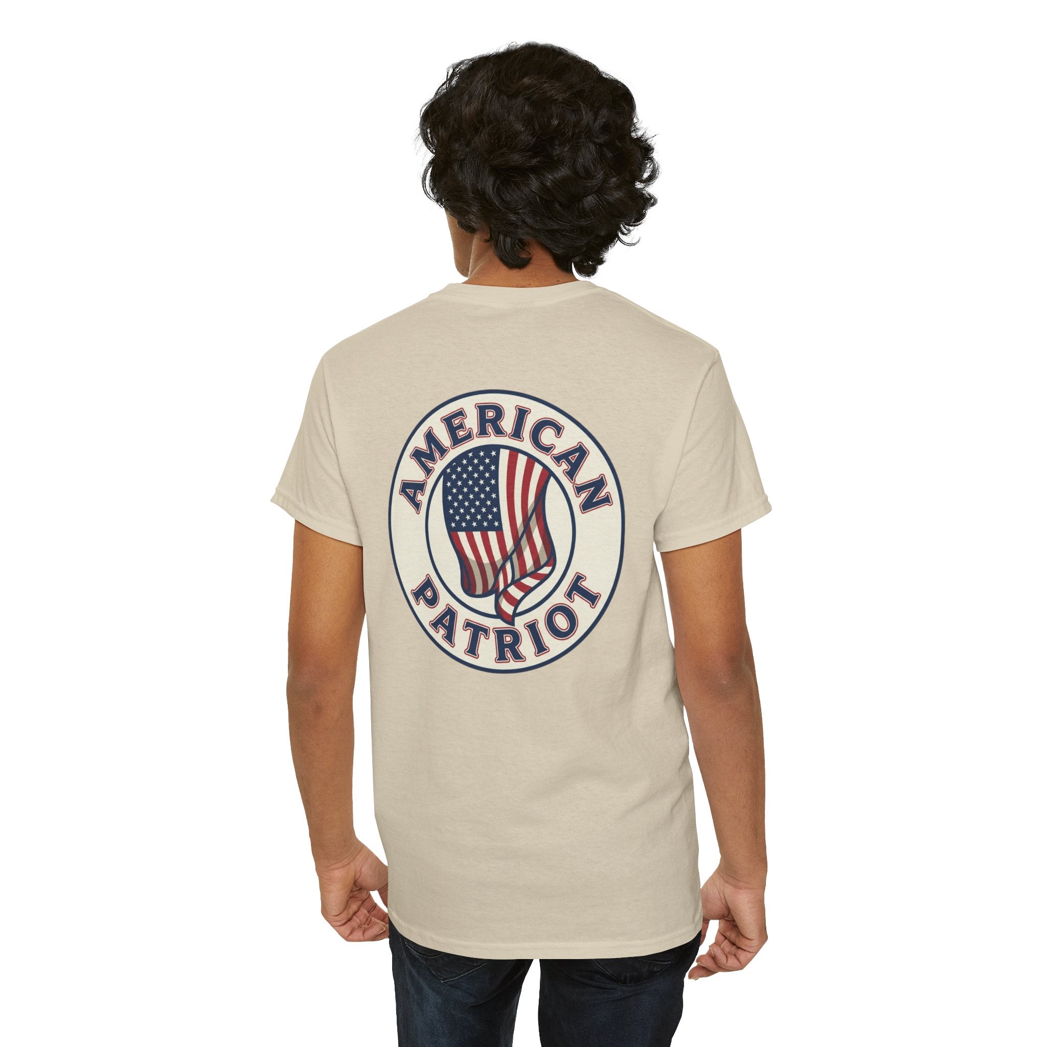 American Patriot T-Shirt — Vintage Flag Graphic Tee