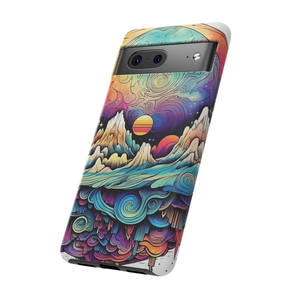 Psychedelic Mountain Sunset Tough Case