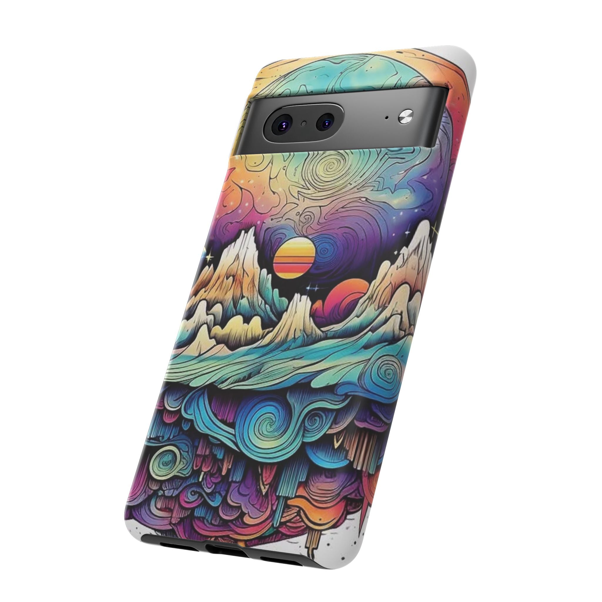 Psychedelic Mountain Sunset Tough Case
