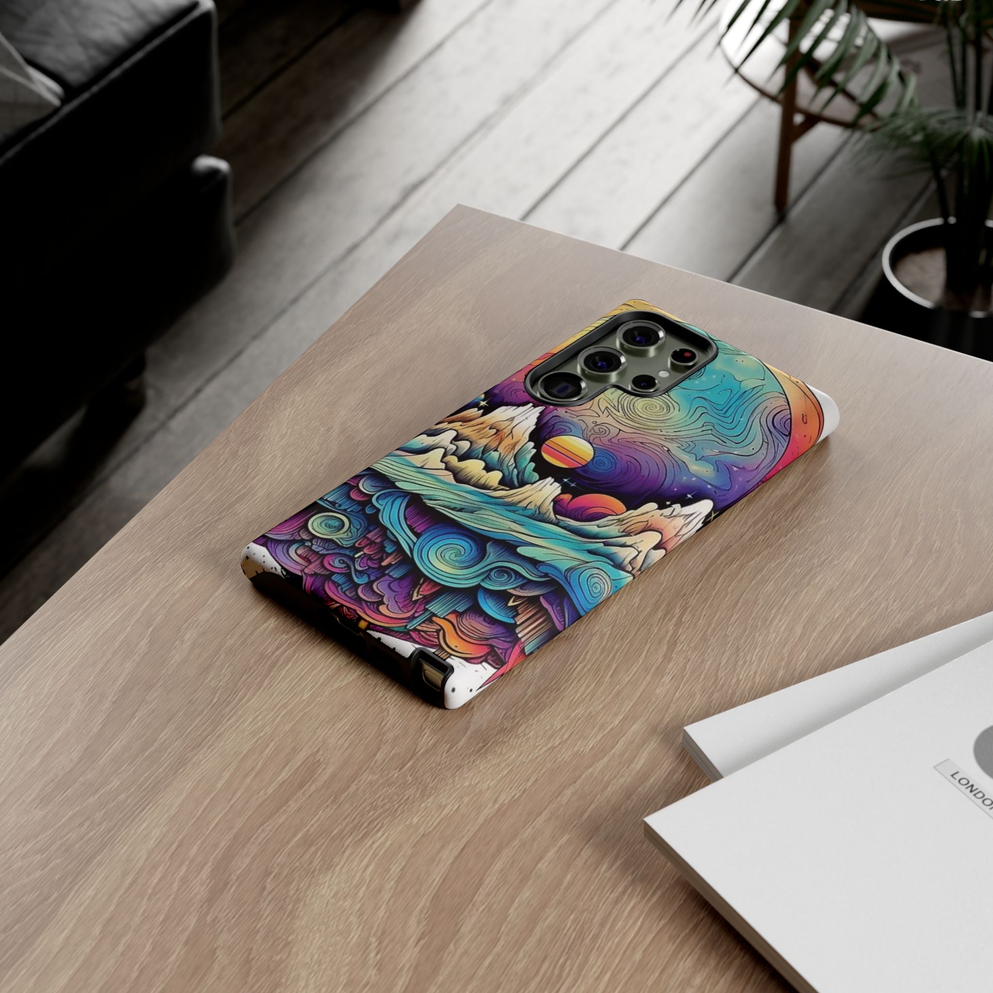Psychedelic Mountain Sunset Tough Case