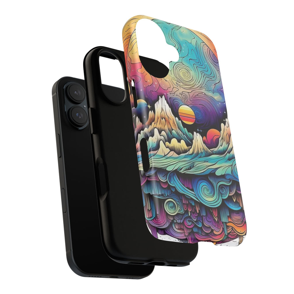 Psychedelic Mountain Sunset Tough Case