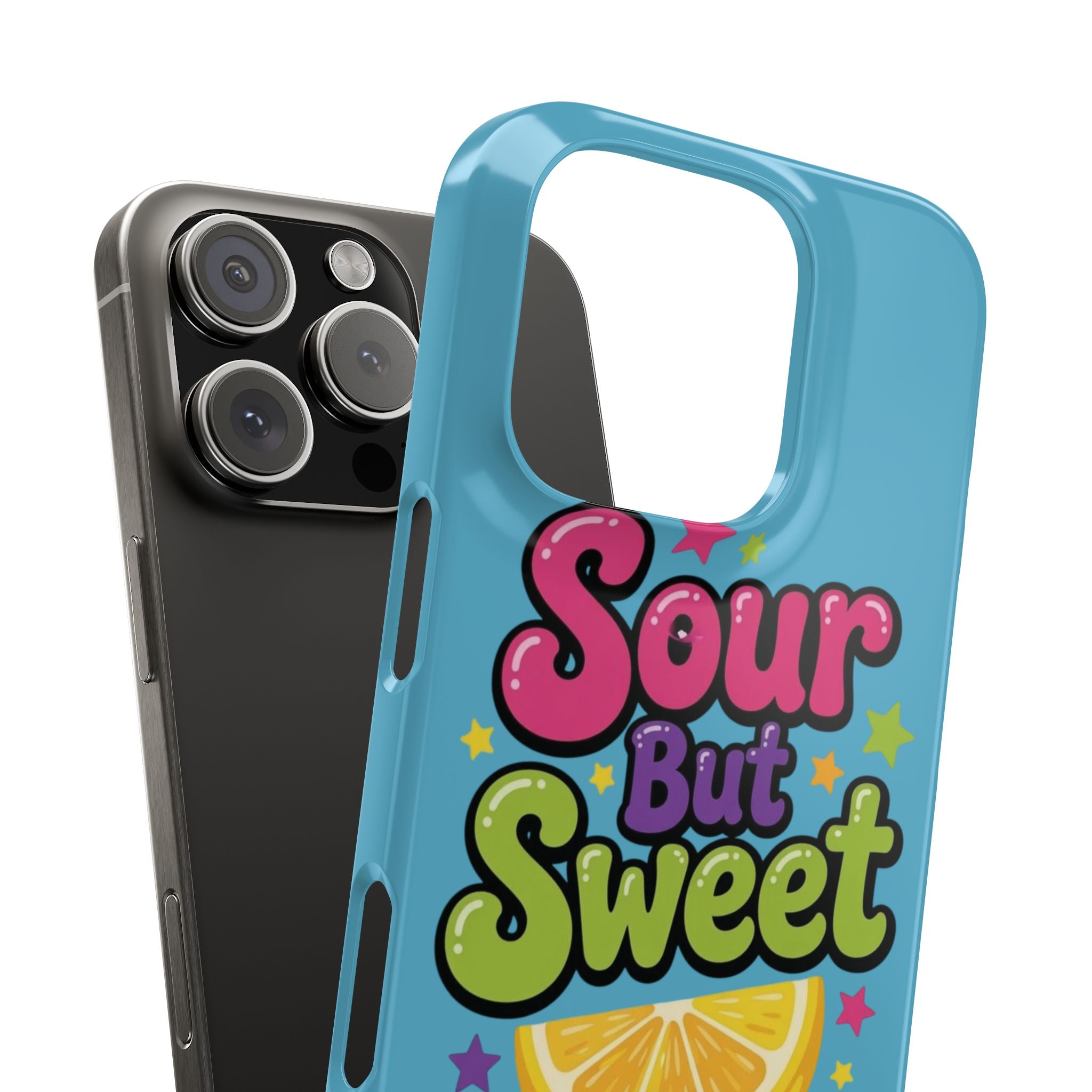 iPhone Case — “Sour But Sweet” Bright Graphic Snap Case