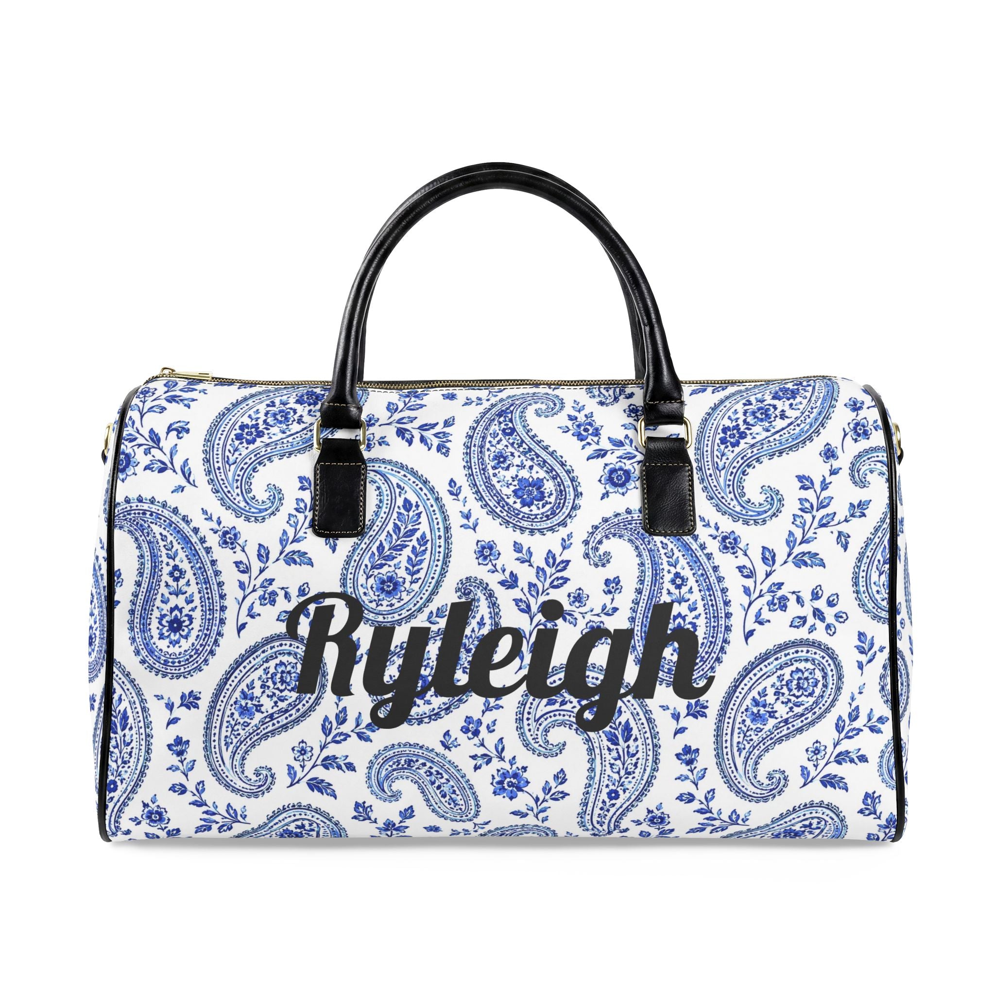 Faux Leather Travel Bag