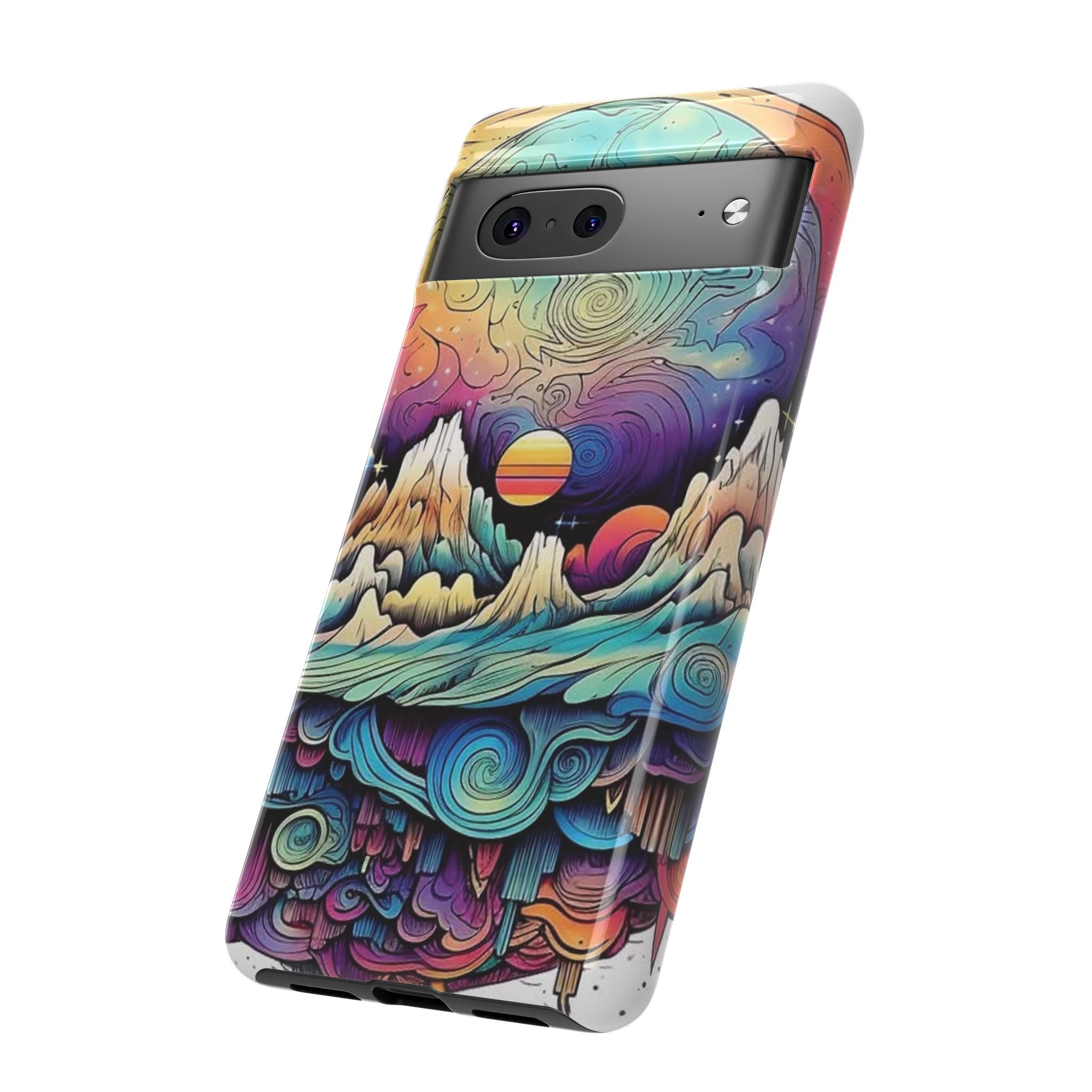 Psychedelic Mountain Sunset Tough Case