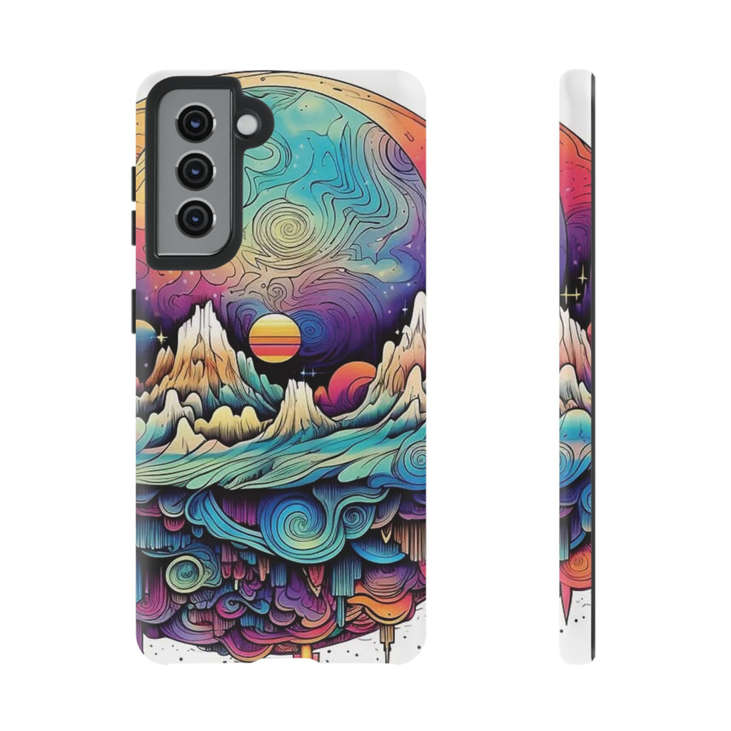 Psychedelic Mountain Sunset Tough Case