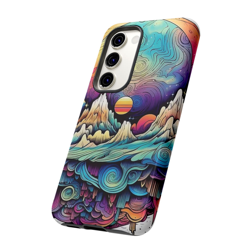 Psychedelic Mountain Sunset Tough Case