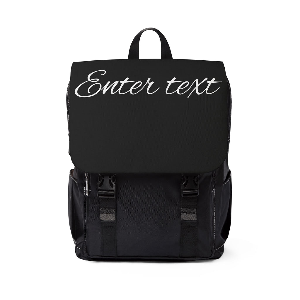 Canvas Flap Backpack — Customizable Casual Shoulder Bag