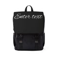 Canvas Flap Backpack — Customizable Casual Shoulder Bag