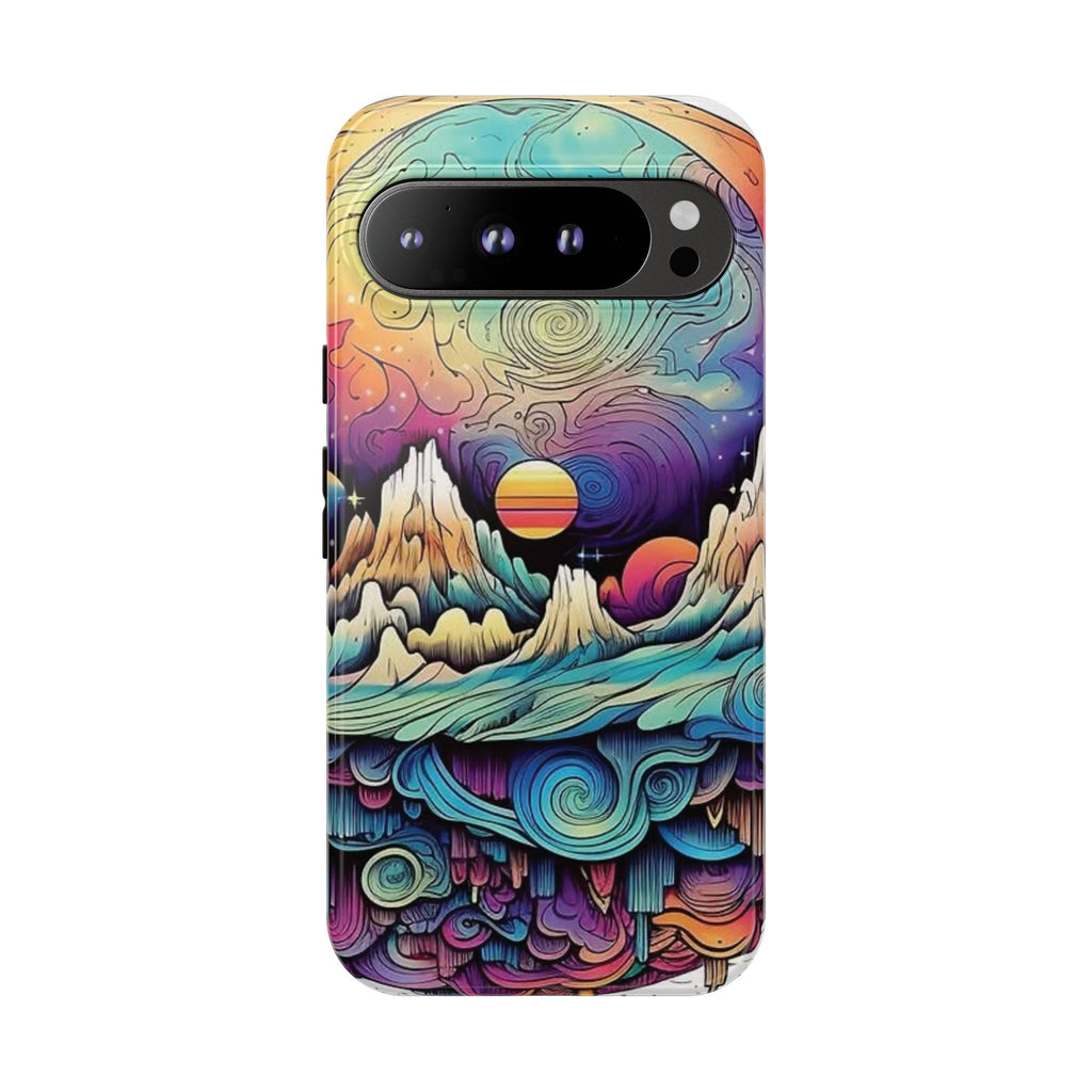 Psychedelic Mountain Sunset Tough Case