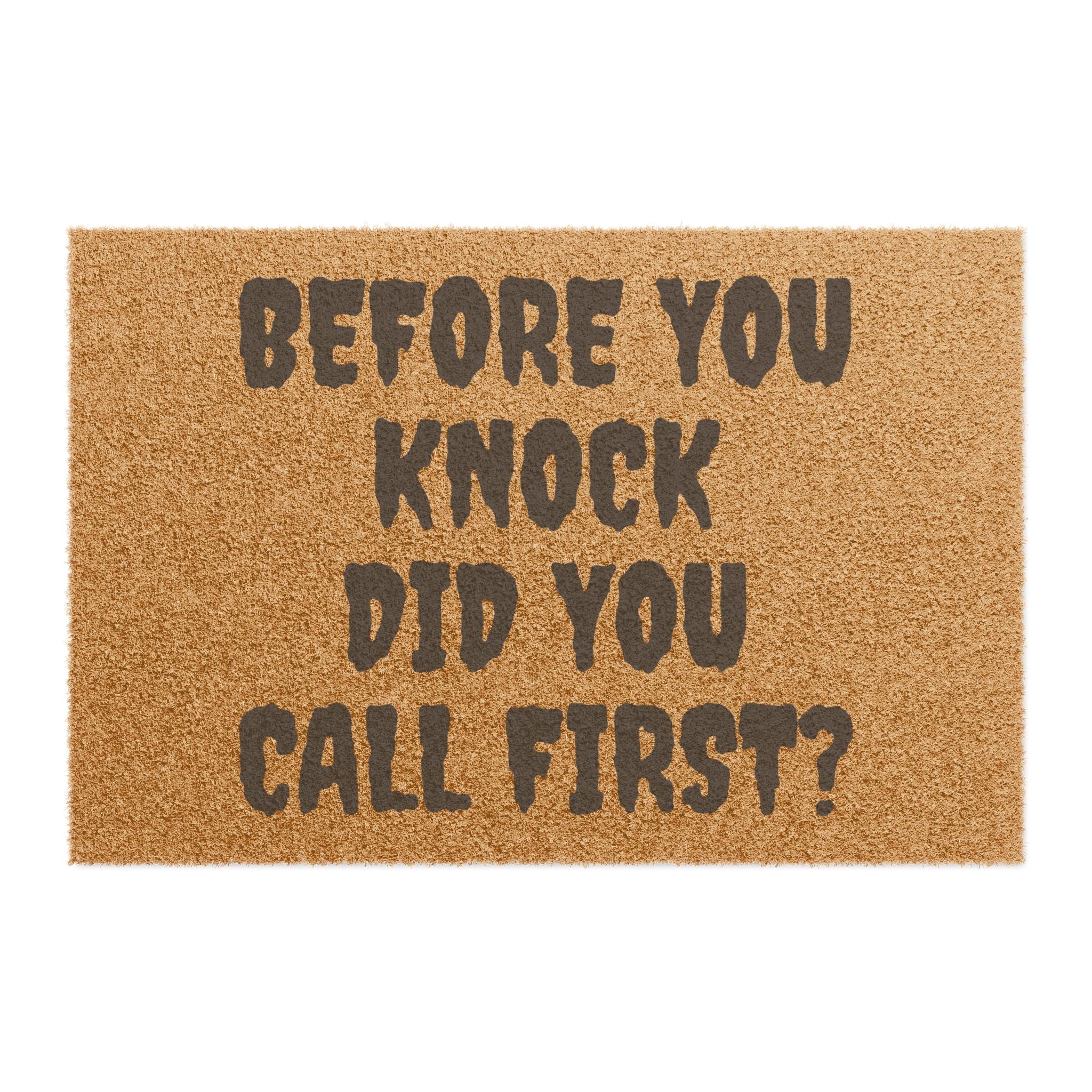 Personalized Coir Doormat — Custom Welcome Entrance Mat