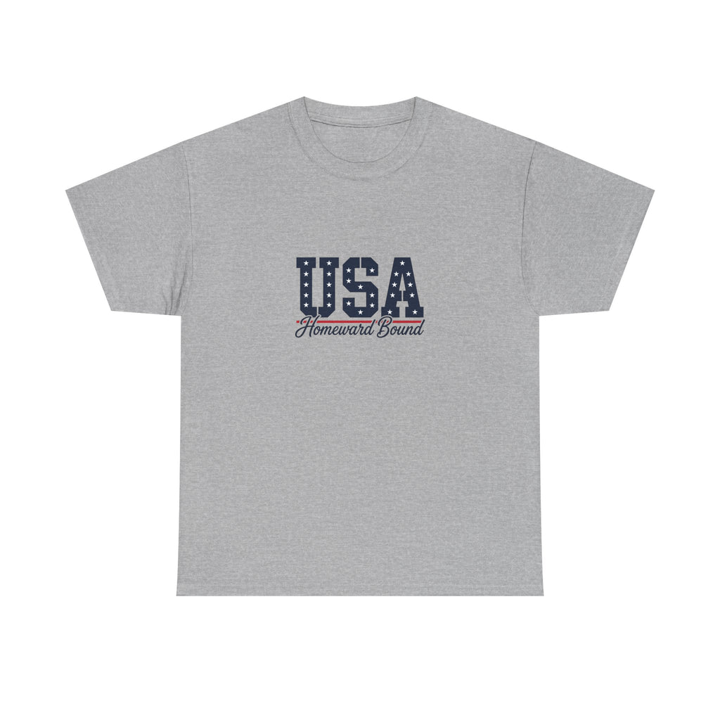 USA Homeward Bound T-Shirt — Patriotic Tee for 4th of July