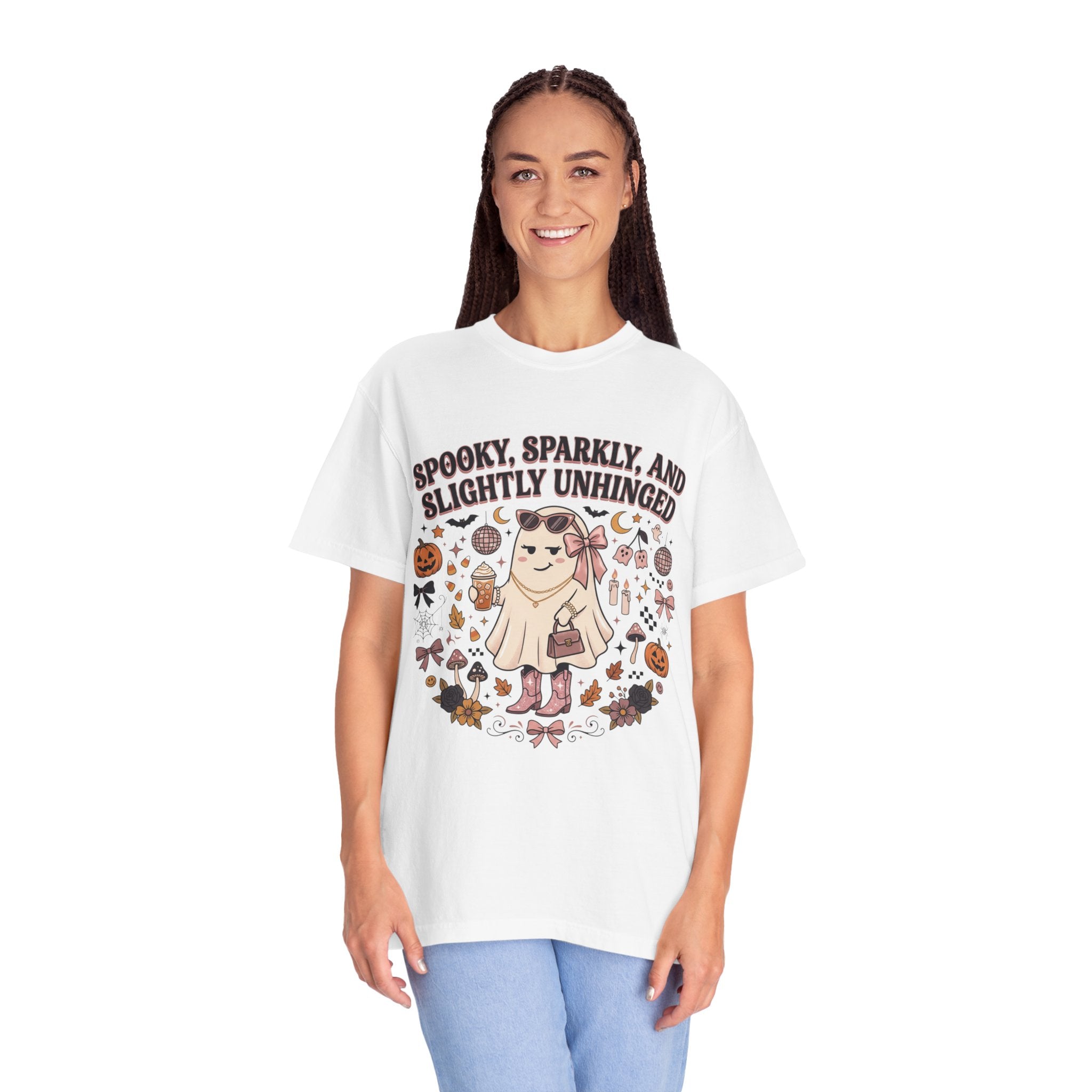 Spooky, Sparkly & Slightly Unhinged Halloween T-Shirt