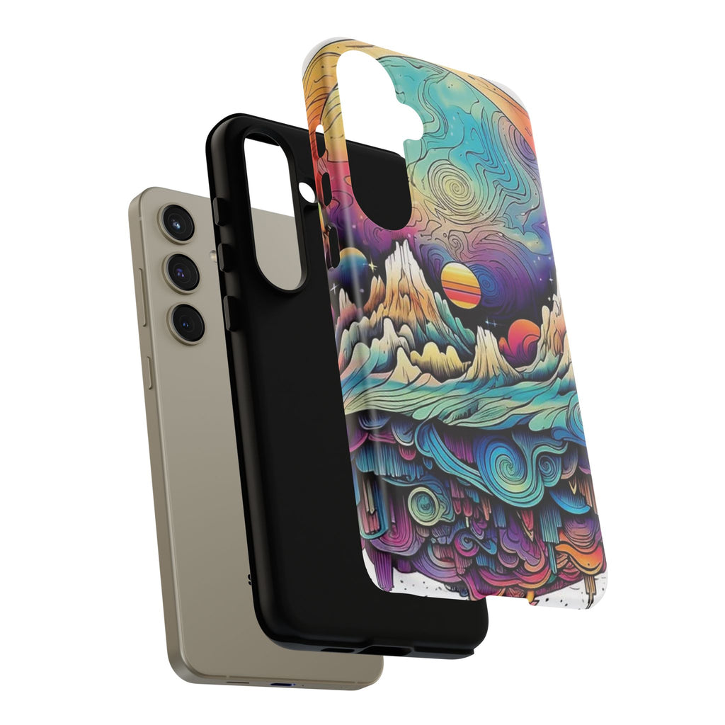 Psychedelic Mountain Sunset Tough Case