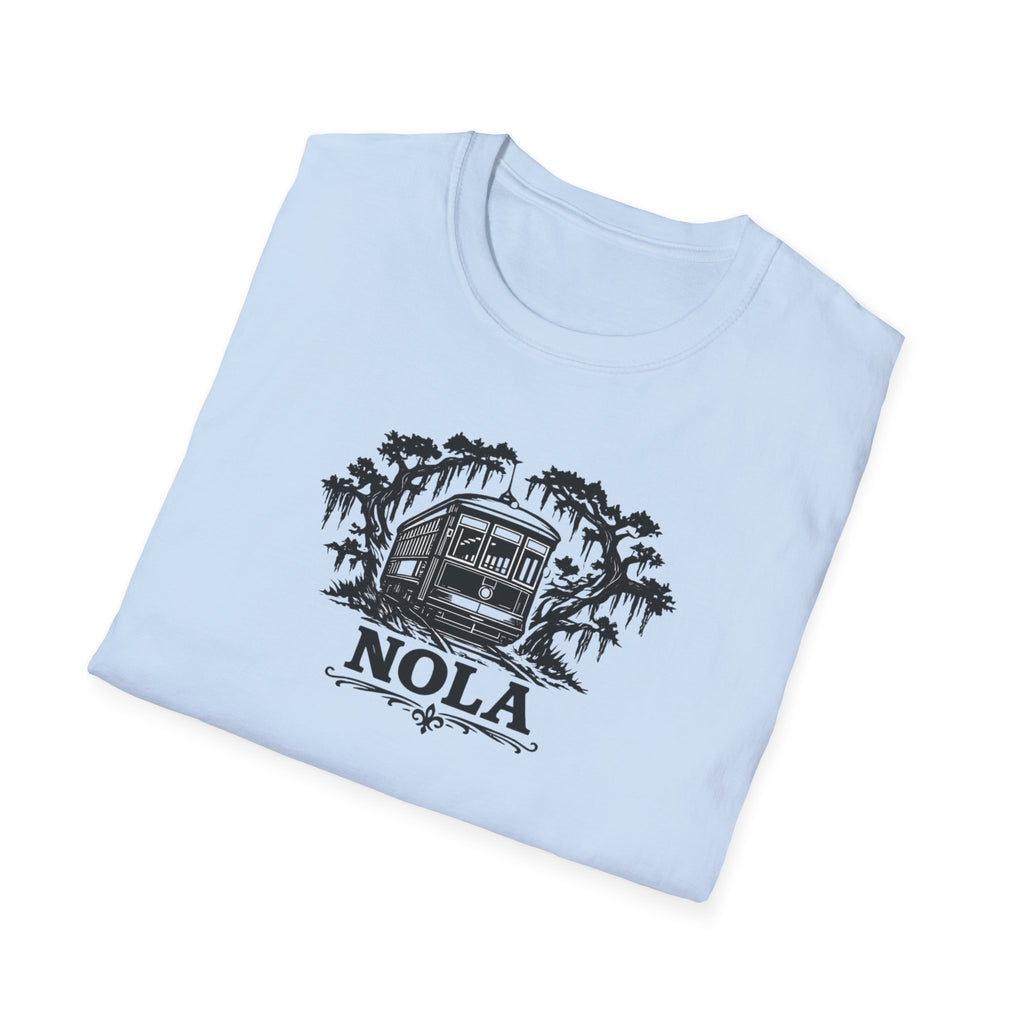 NOLA Streetcar T-Shirt — New Orleans Vintage Swamp Vibe