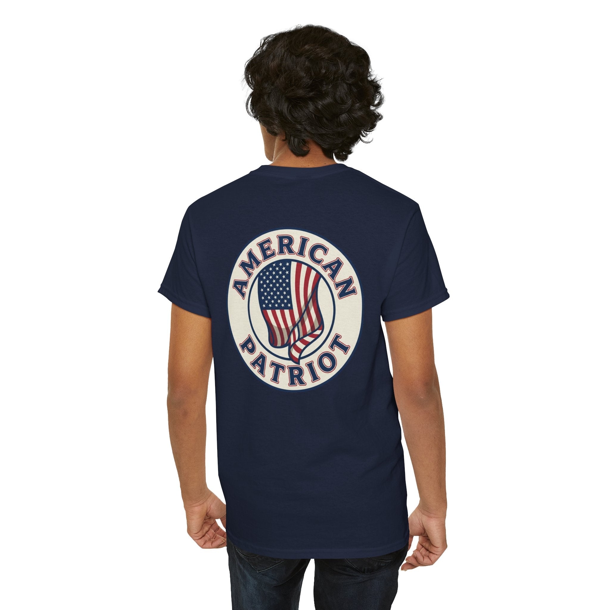 American Patriot T-Shirt — Vintage Flag Graphic Tee