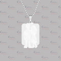 Custom Photo Rectangle Pendant Necklace — Personalized Picture Jewelry Gift