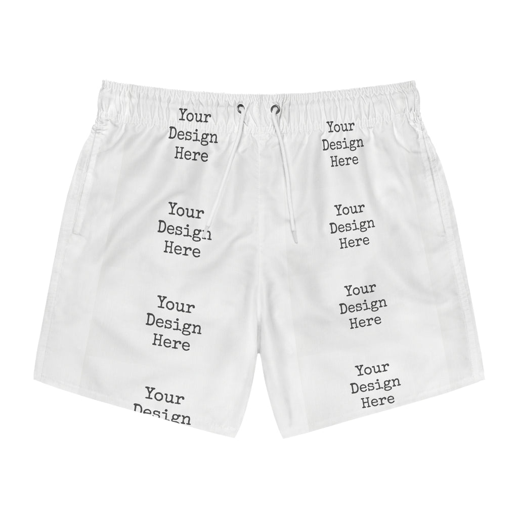 Custom All-Over Print Swim Trunks — Personalized Beach Shorts