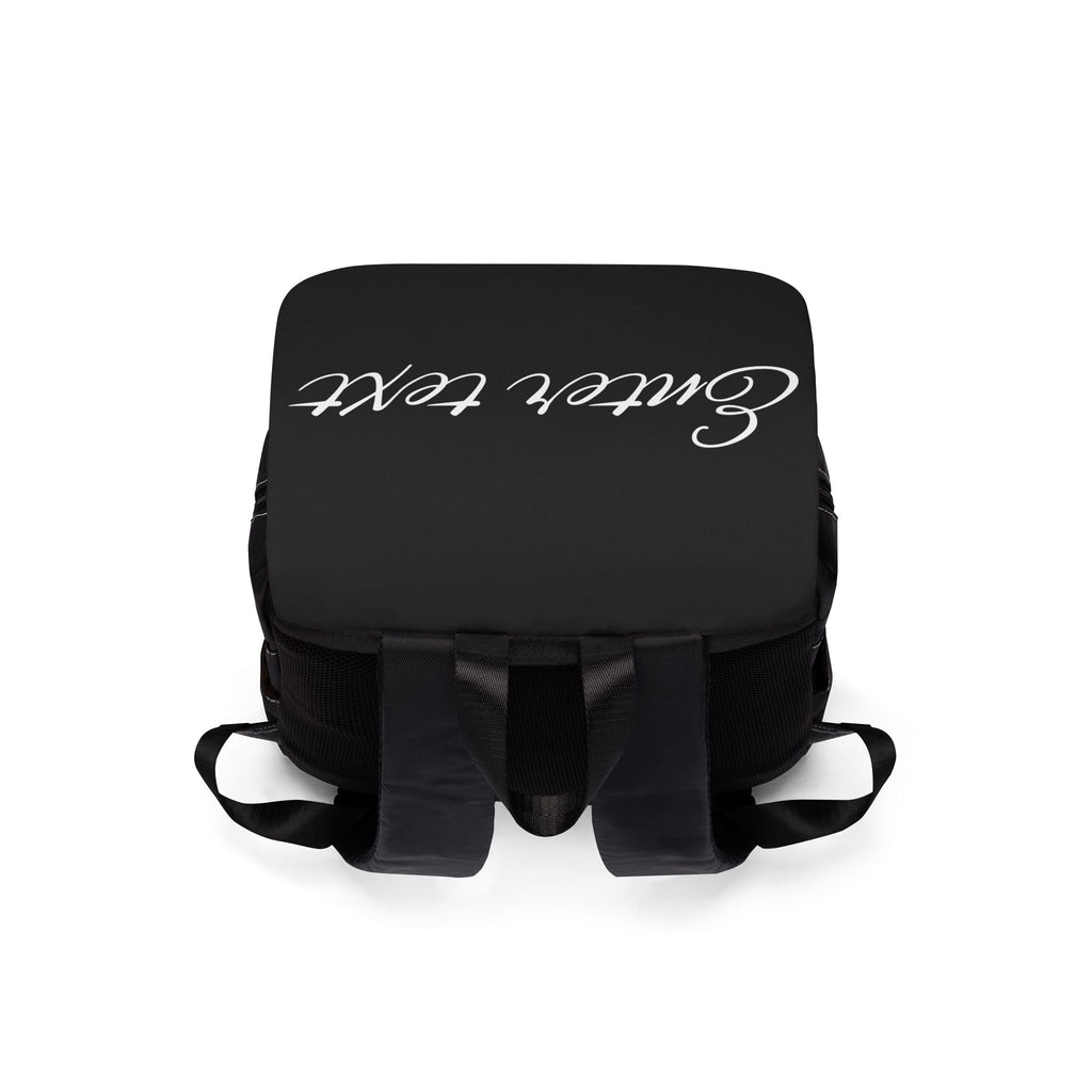 Canvas Flap Backpack — Customizable Casual Shoulder Bag