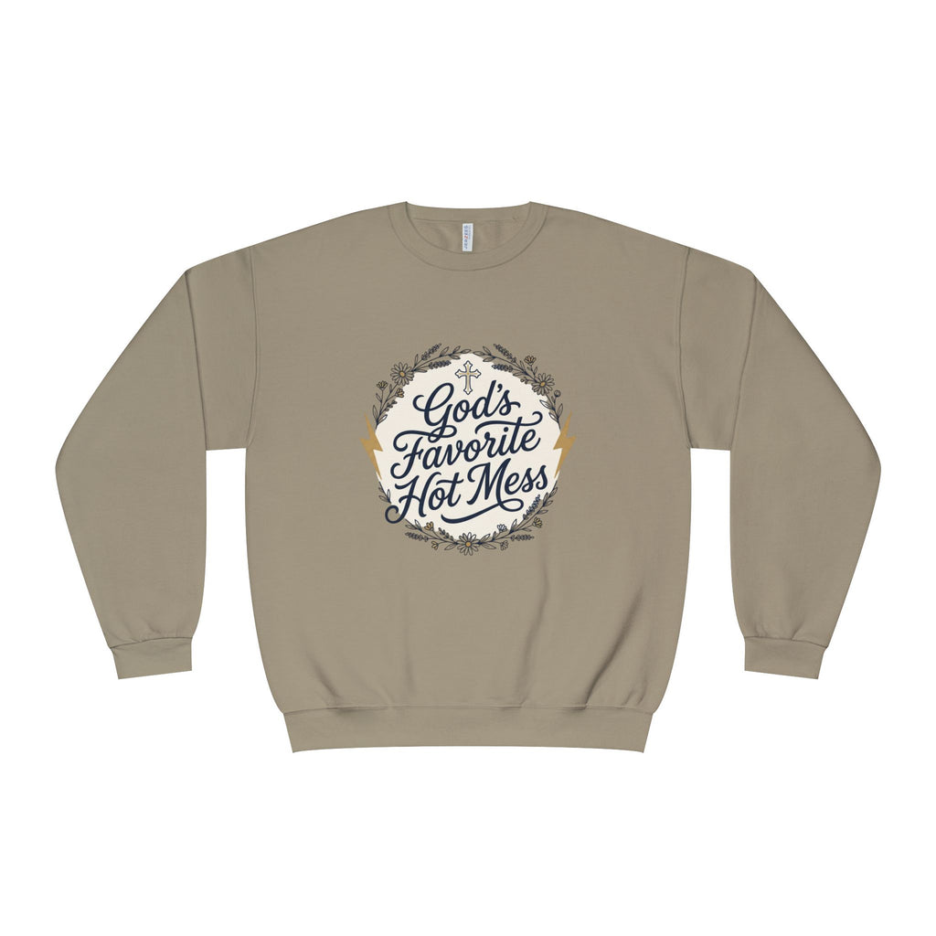 God's Favorite Hot Mess Crewneck Sweatshirt
