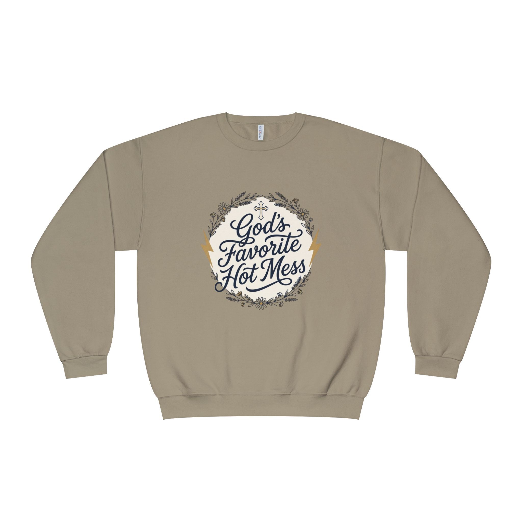 God's Favorite Hot Mess Crewneck Sweatshirt