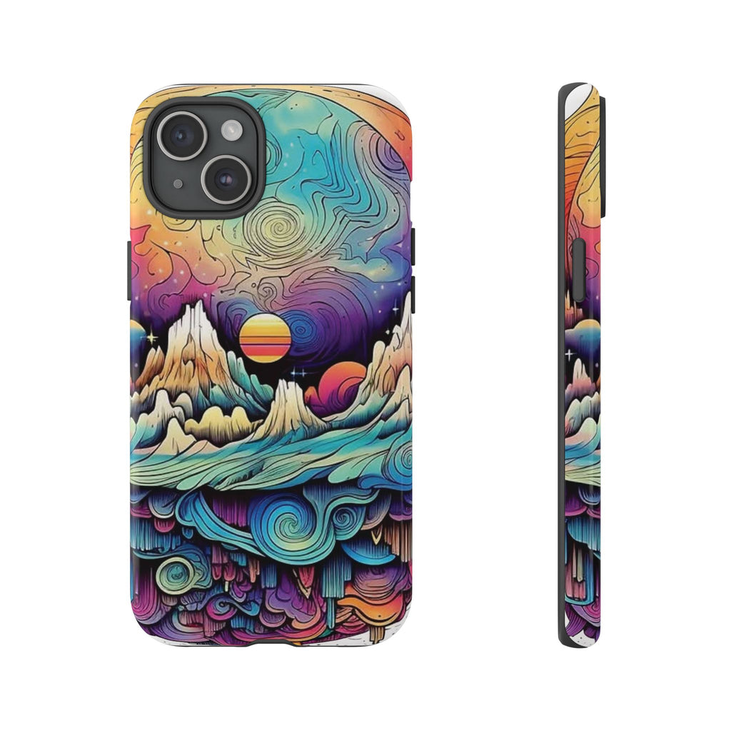 Psychedelic Mountain Sunset Tough Case