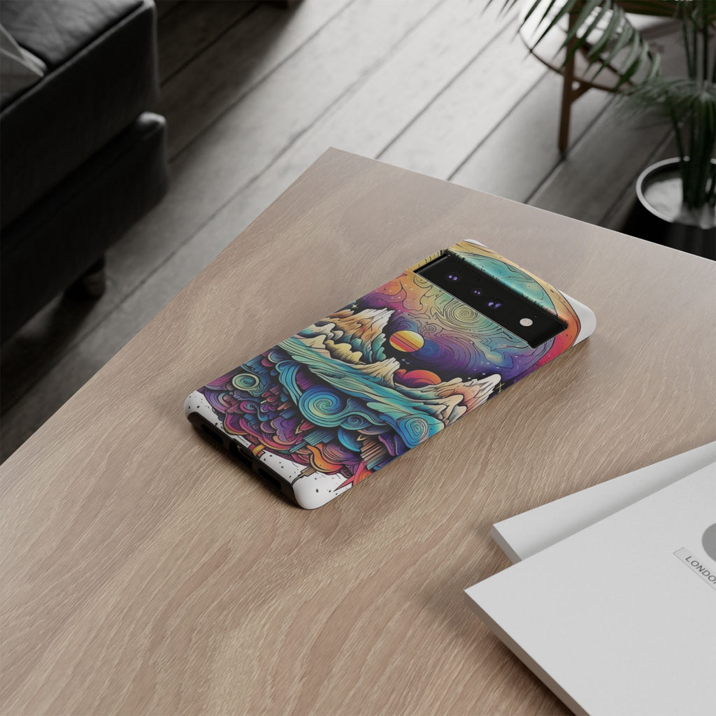 Psychedelic Mountain Sunset Tough Case