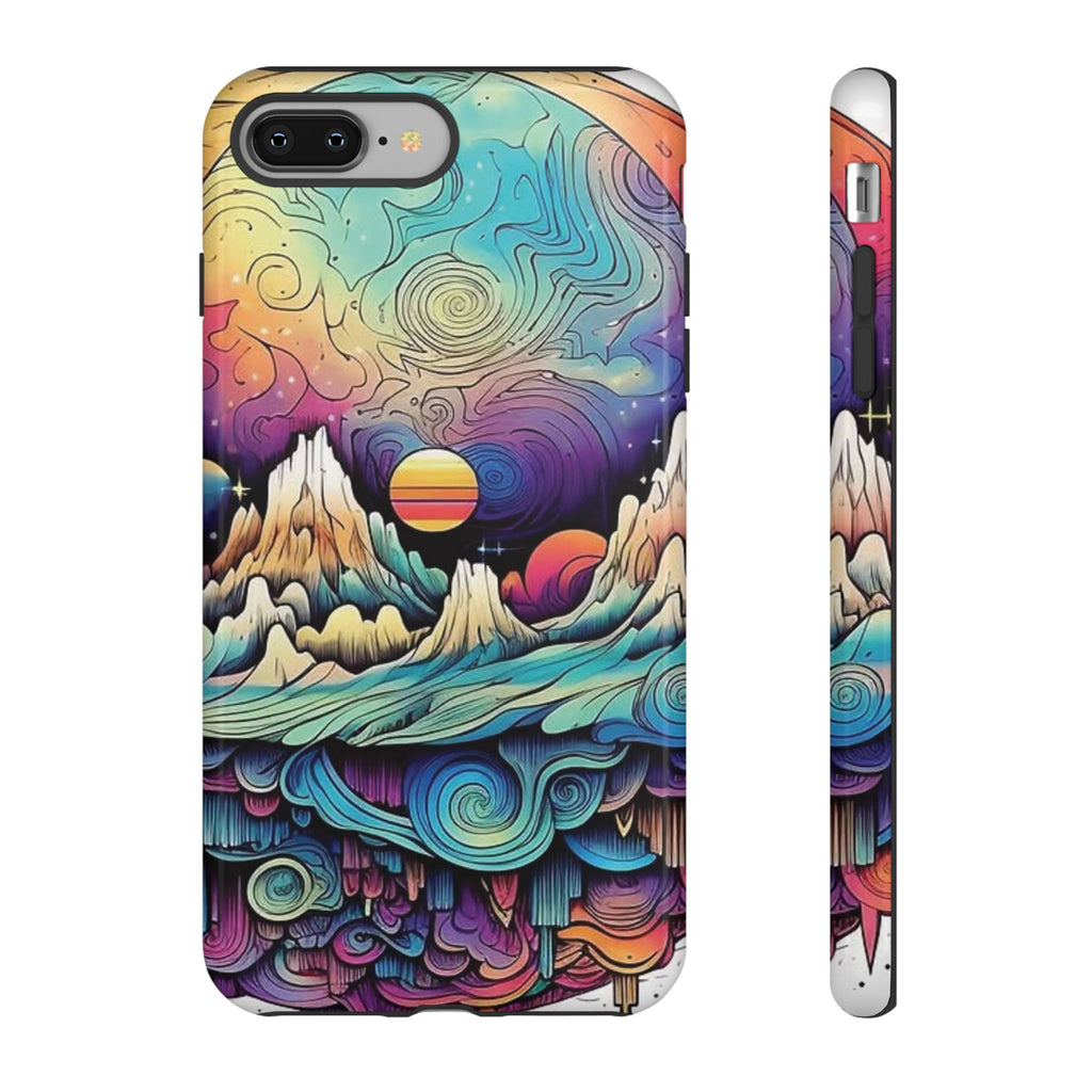 Psychedelic Mountain Sunset Tough Case
