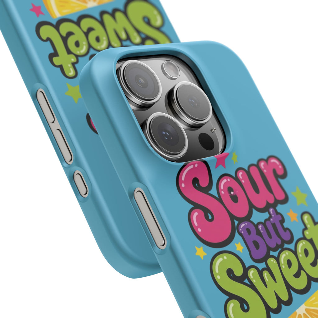 iPhone Case — “Sour But Sweet” Bright Graphic Snap Case