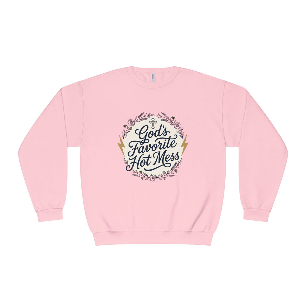 God's Favorite Hot Mess Crewneck Sweatshirt