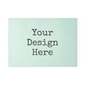 Glass Cutting Board - Customizable Mint Stripe Design (Your Design Here)