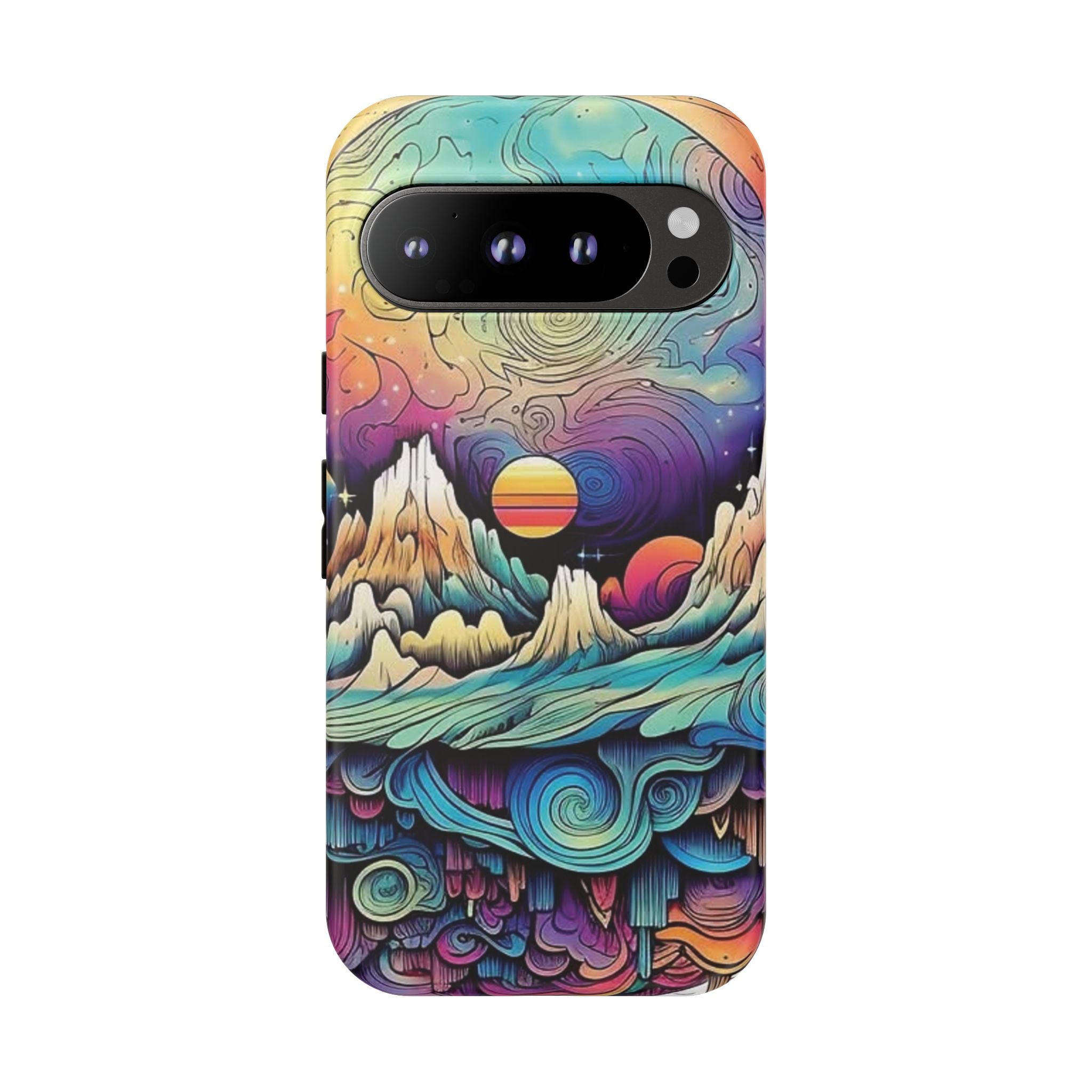 Psychedelic Mountain Sunset Tough Case