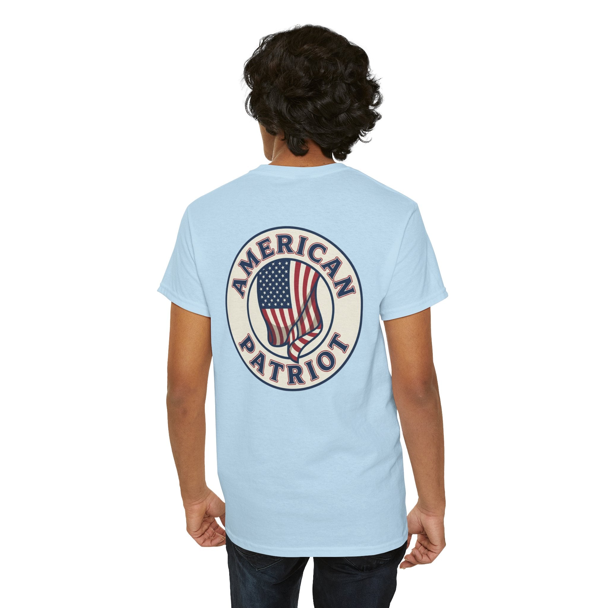 American Patriot T-Shirt — Vintage Flag Graphic Tee
