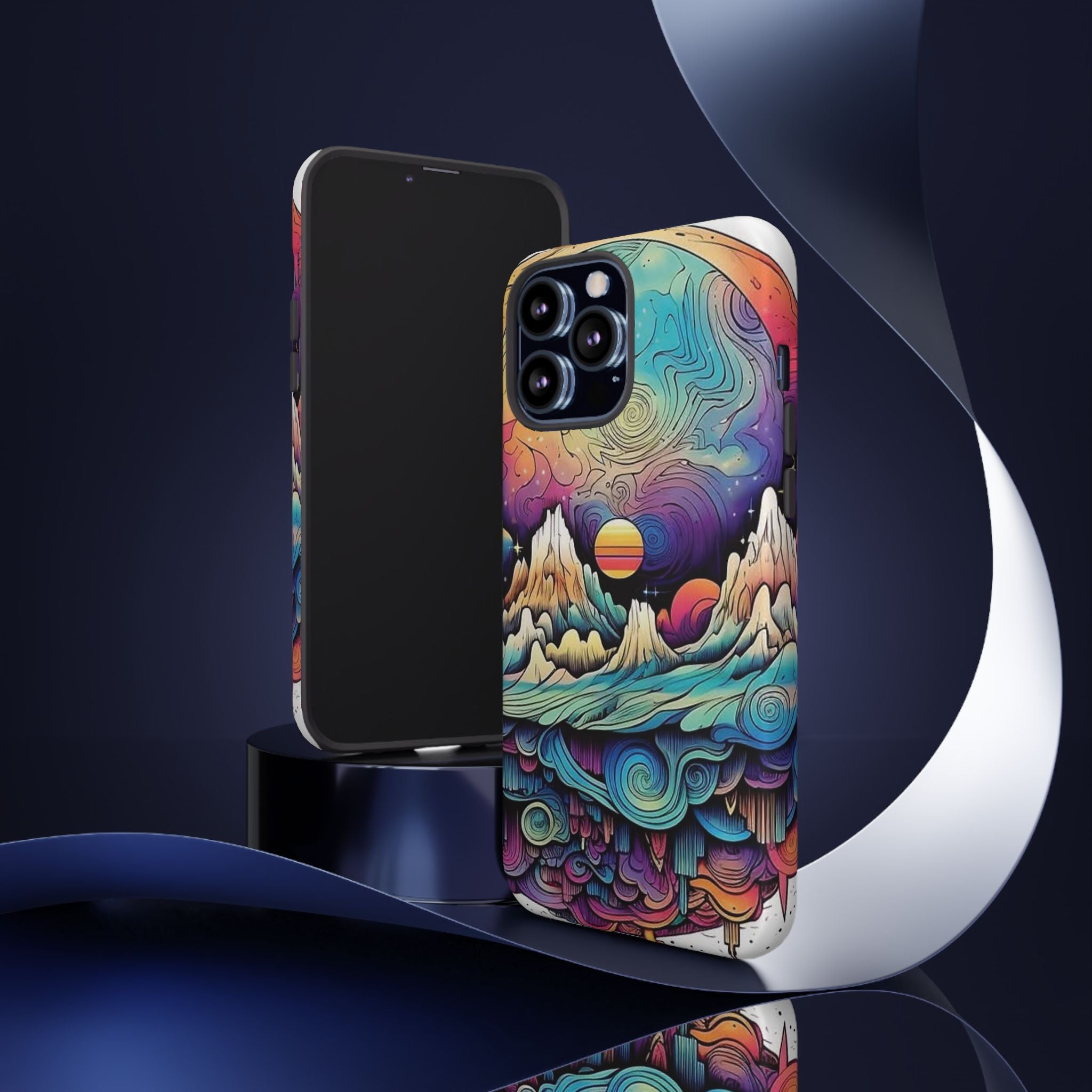Psychedelic Mountain Sunset Tough Case
