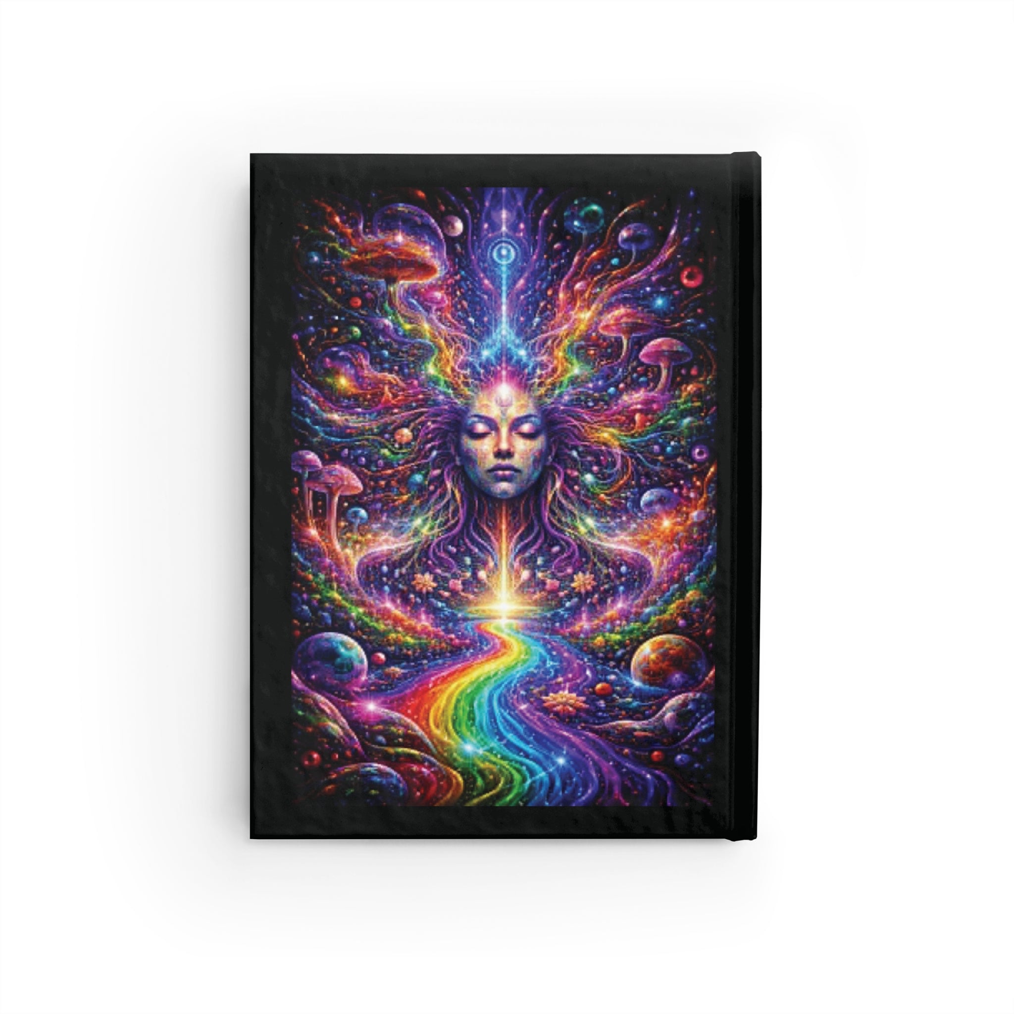 Psychedelic Meditation Journal — Rainbow Spiritual Vision Notebook