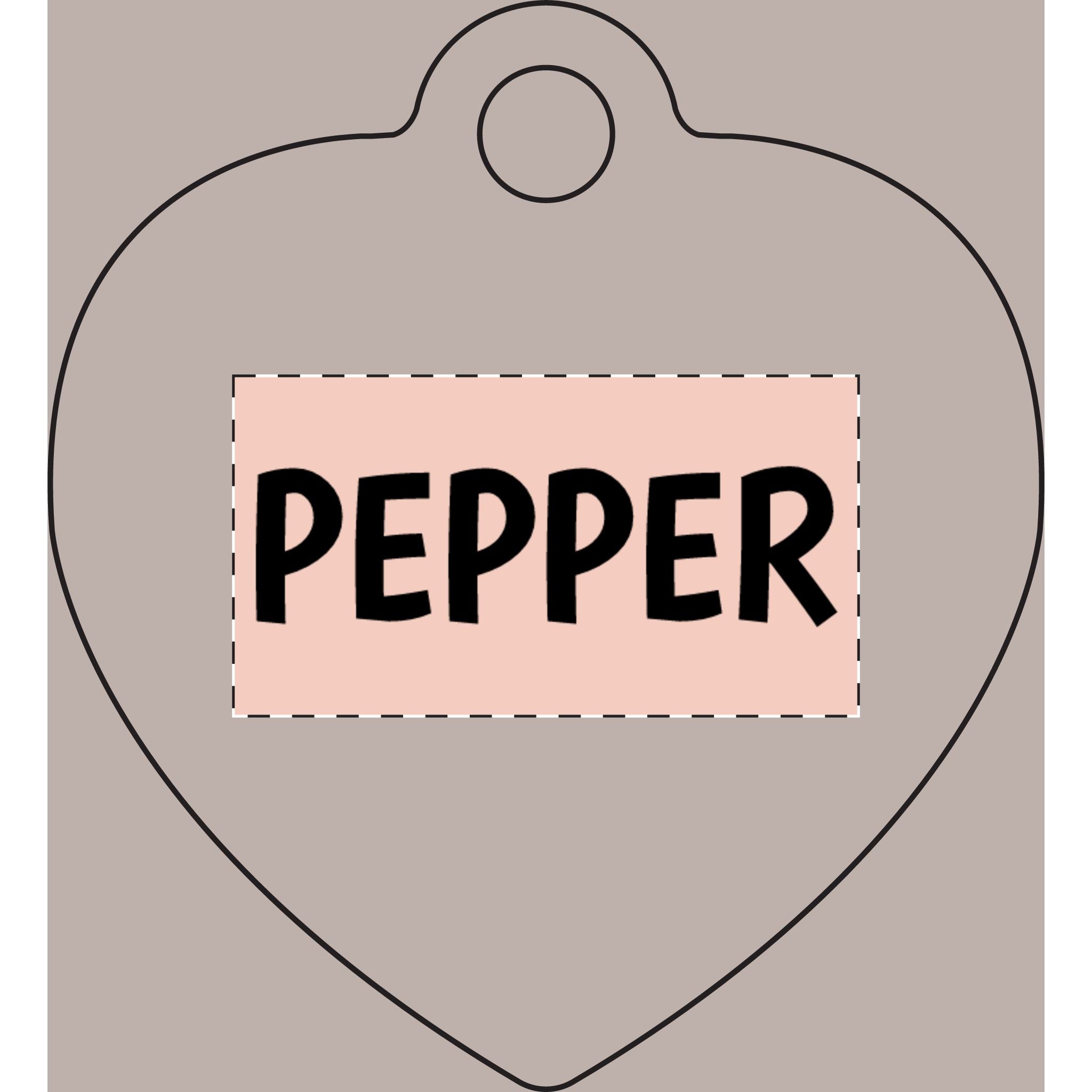 Personalized Bone Pet Tag — Engraved Name 'DUKE' Dog ID Tag