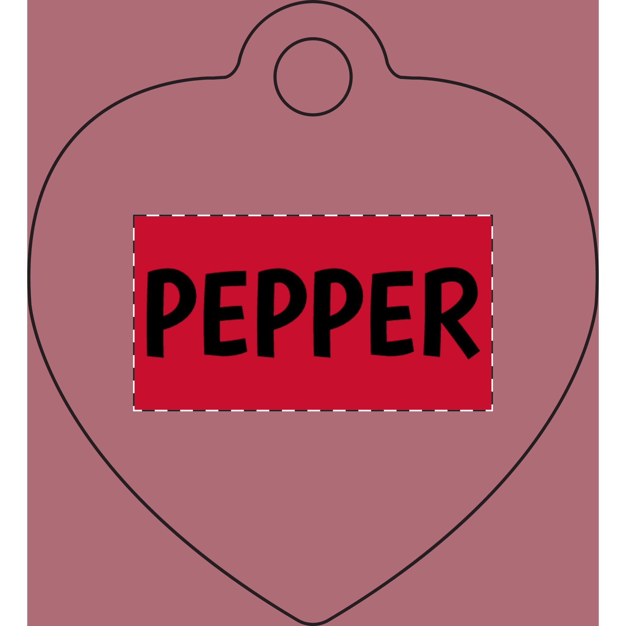 Personalized Bone Pet Tag — Engraved Name 'DUKE' Dog ID Tag