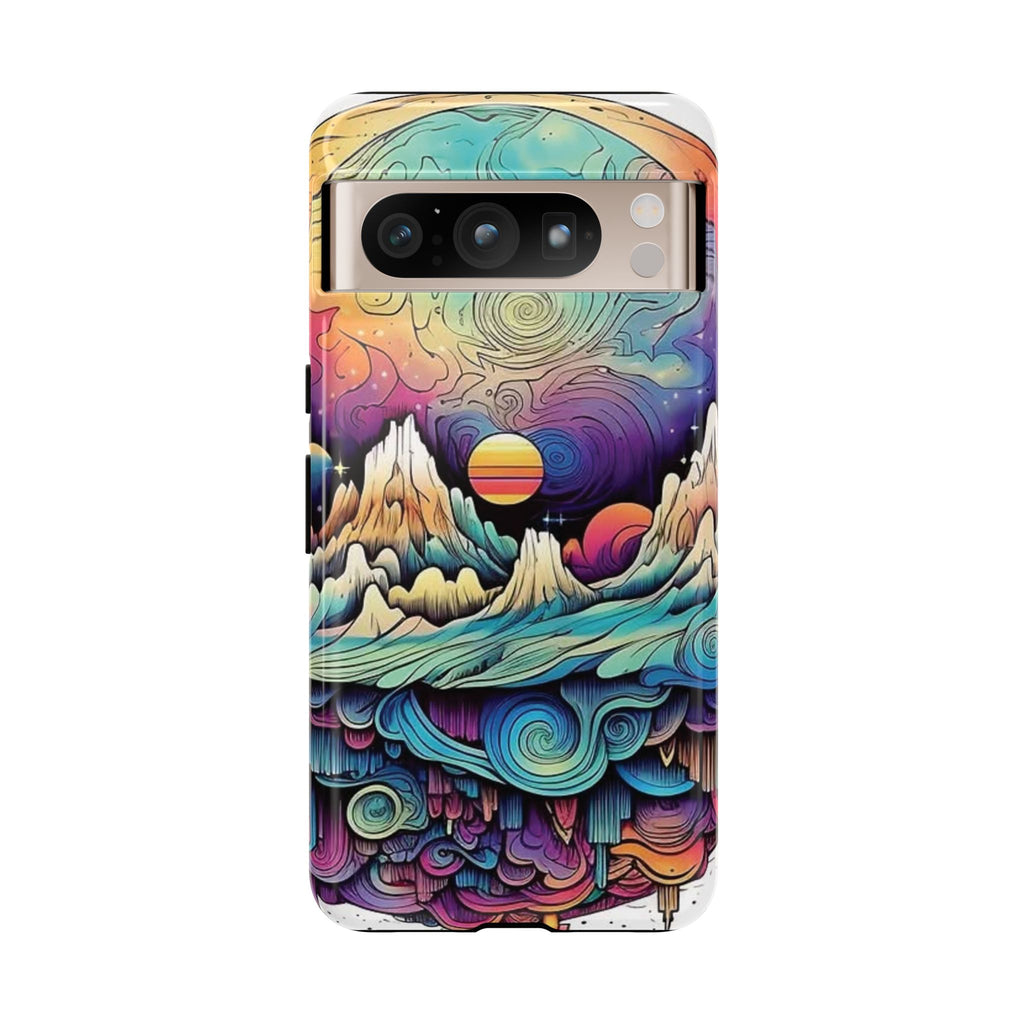 Psychedelic Mountain Sunset Tough Case