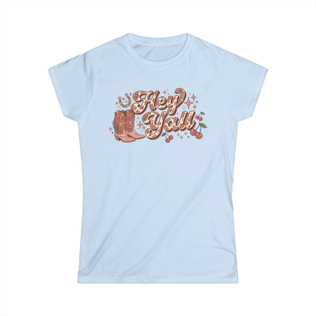 Hey Y'all Tee — Vintage Cowboy Boots Graphic Women's T‑Shirt