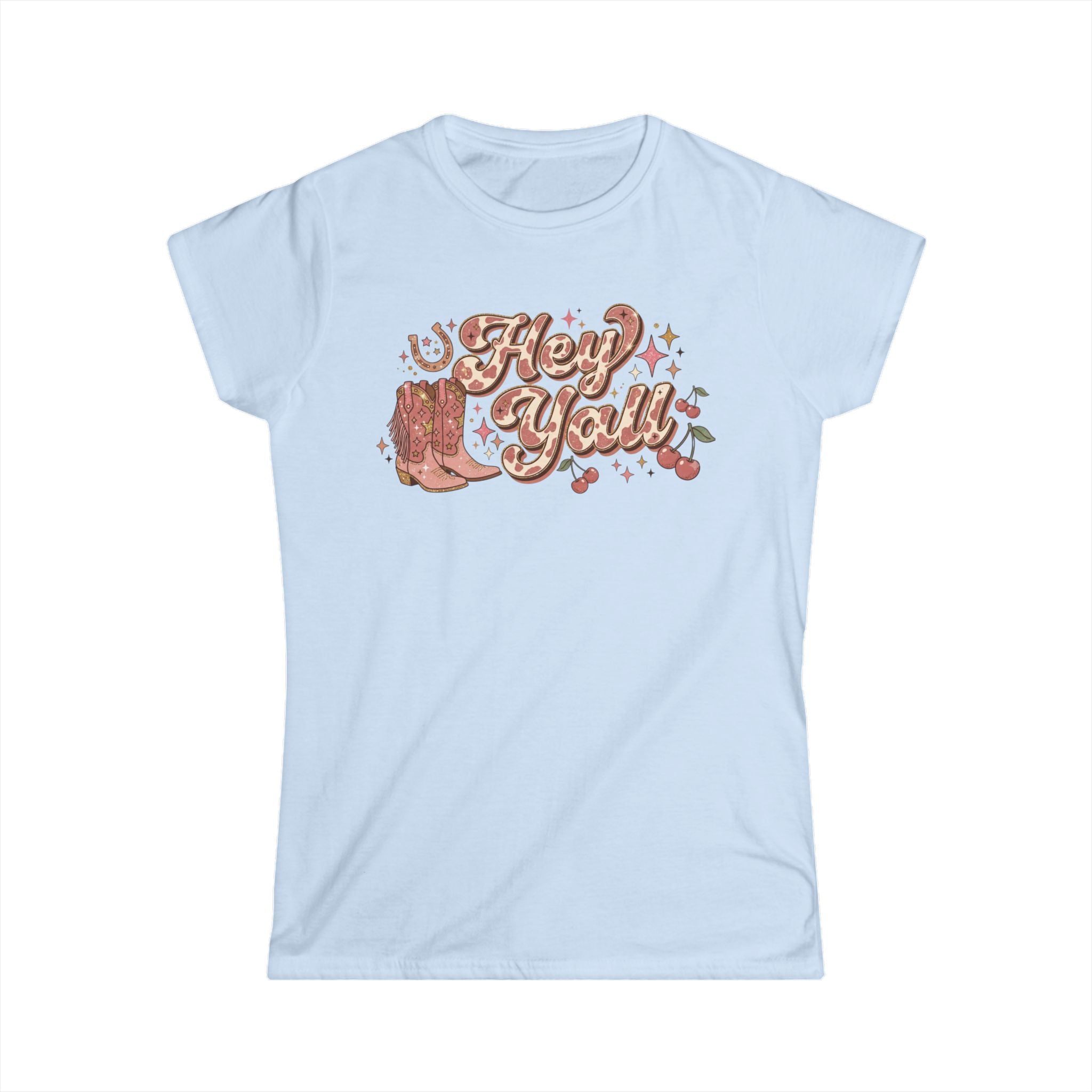 Hey Y'all Tee — Vintage Cowboy Boots Graphic Women's T‑Shirt