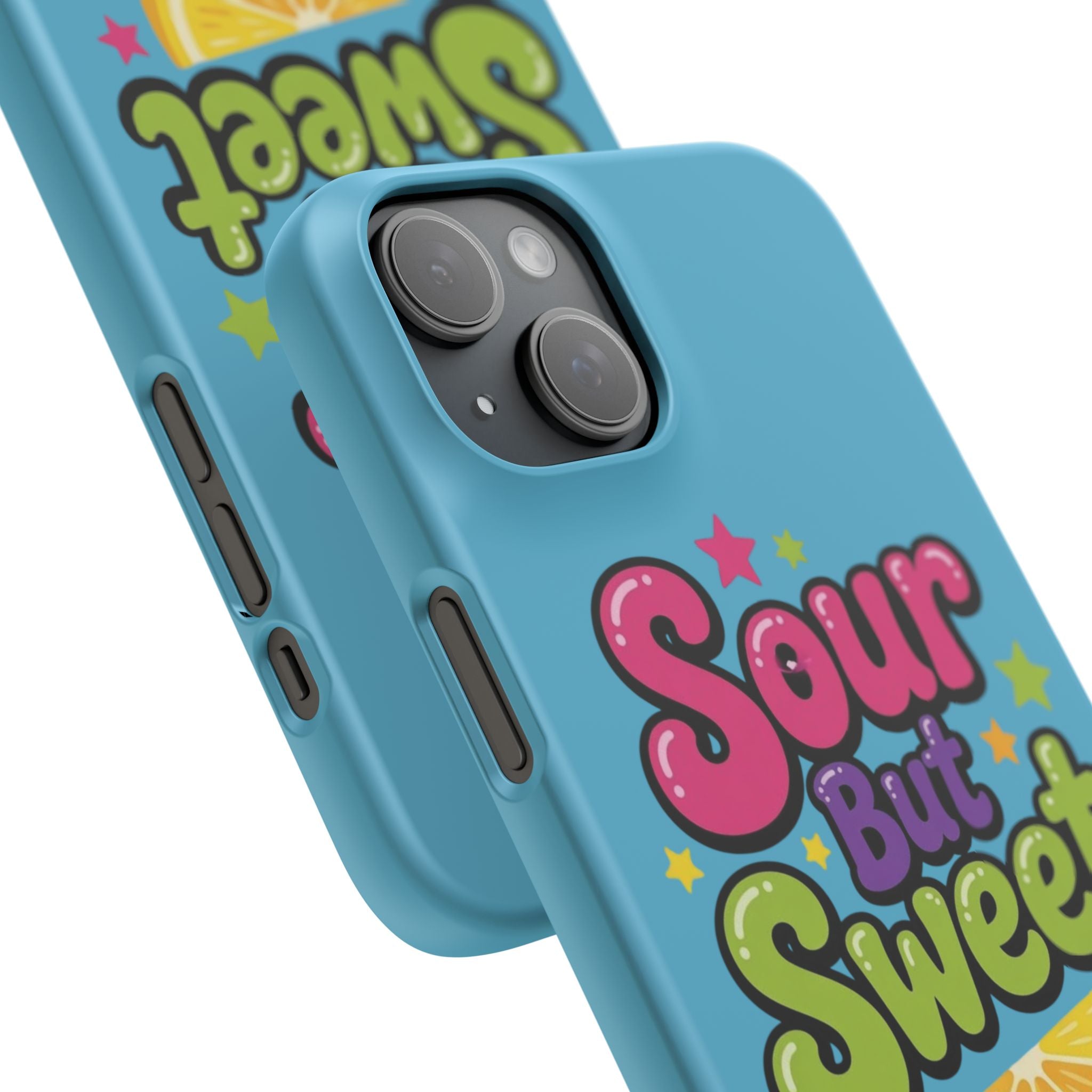 iPhone Case — “Sour But Sweet” Bright Graphic Snap Case