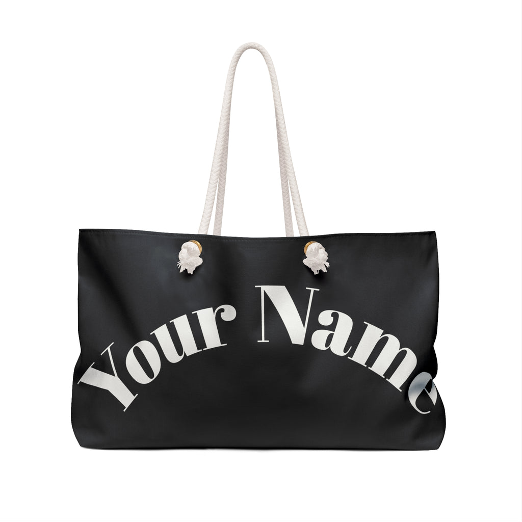 Custom Print Weekender Bag - Personalized Large Travel Tote ("Print it your way")