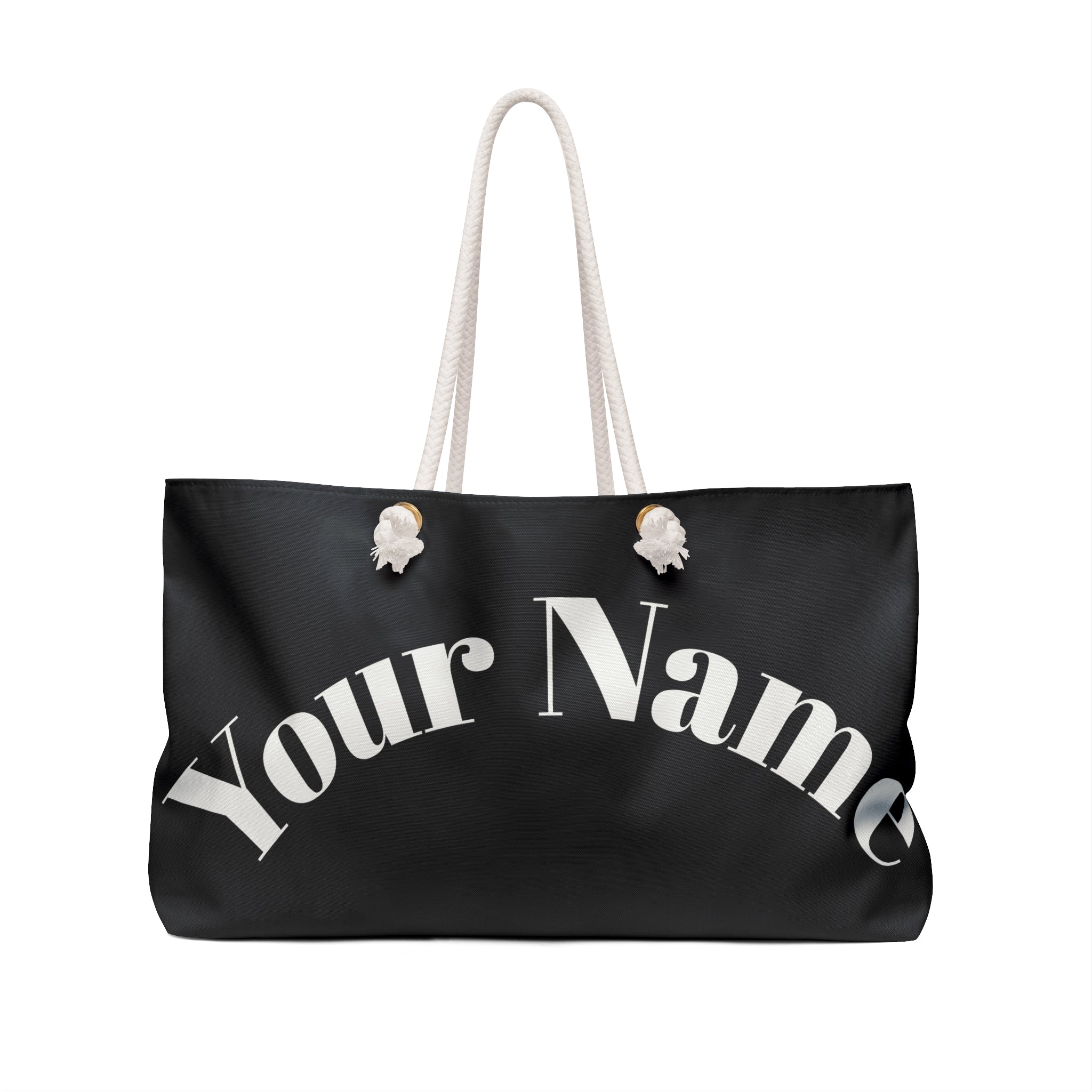 Custom Print Weekender Bag - Personalized Large Travel Tote ("Print it your way")