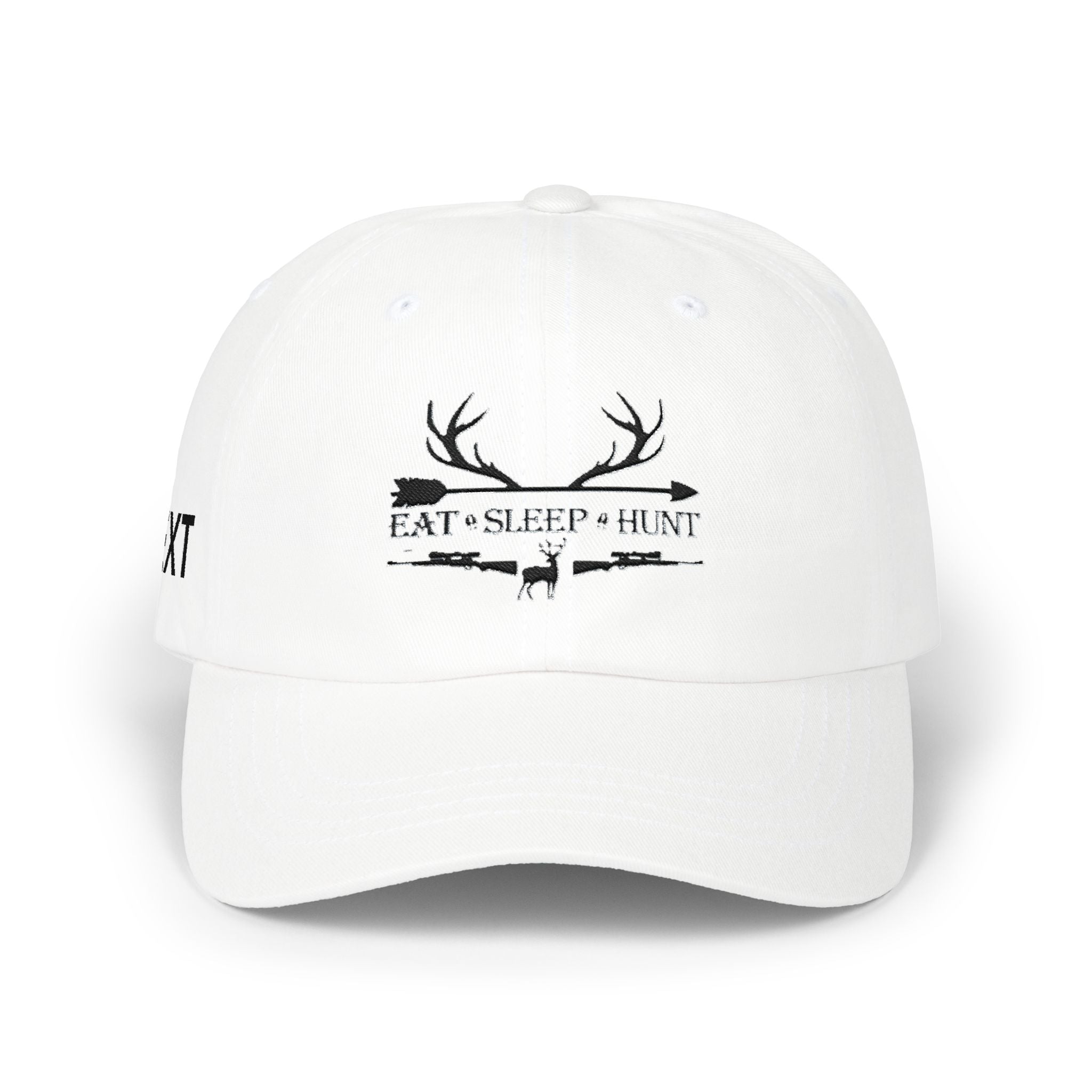 Men"s Cap — 'Eat • Sleep • Hunt' Antler Baseball Hat for Hunters