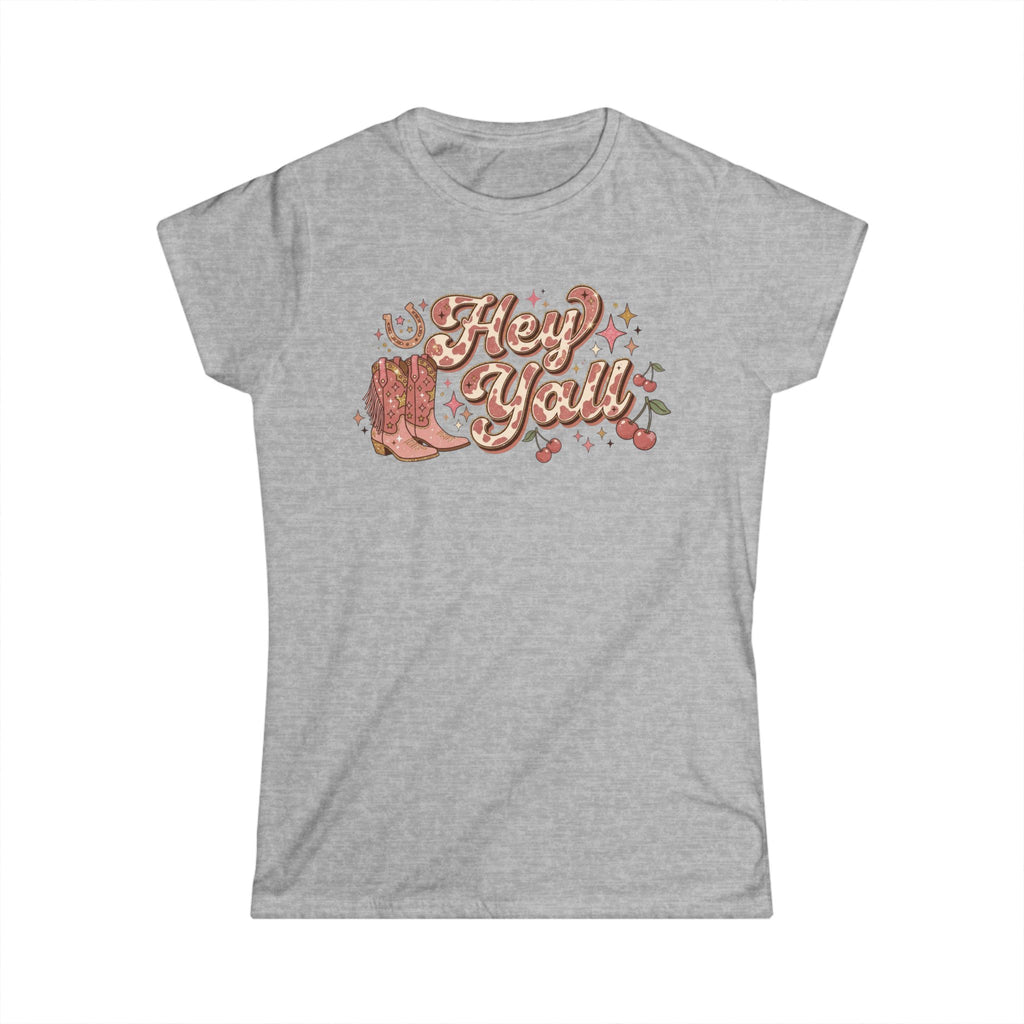 Hey Y'all Tee — Vintage Cowboy Boots Graphic Women's T‑Shirt